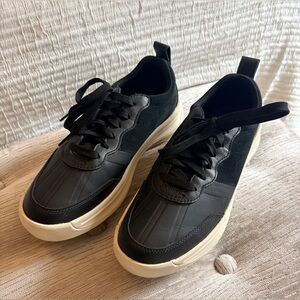 Black womens Sorel Suede Sneakers